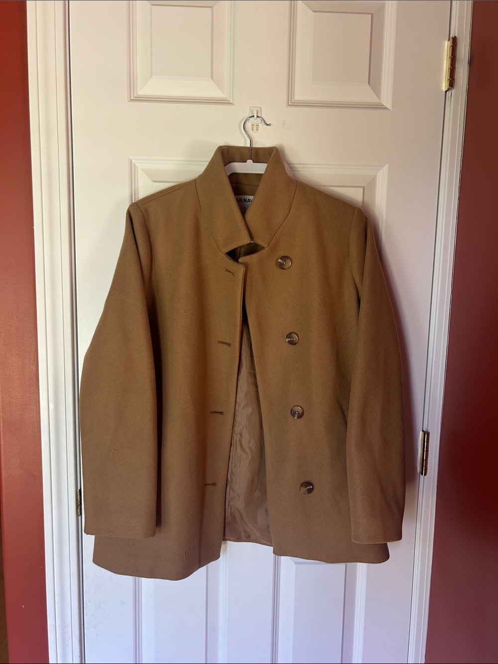 Old Navy Women's Camel Pea Coat